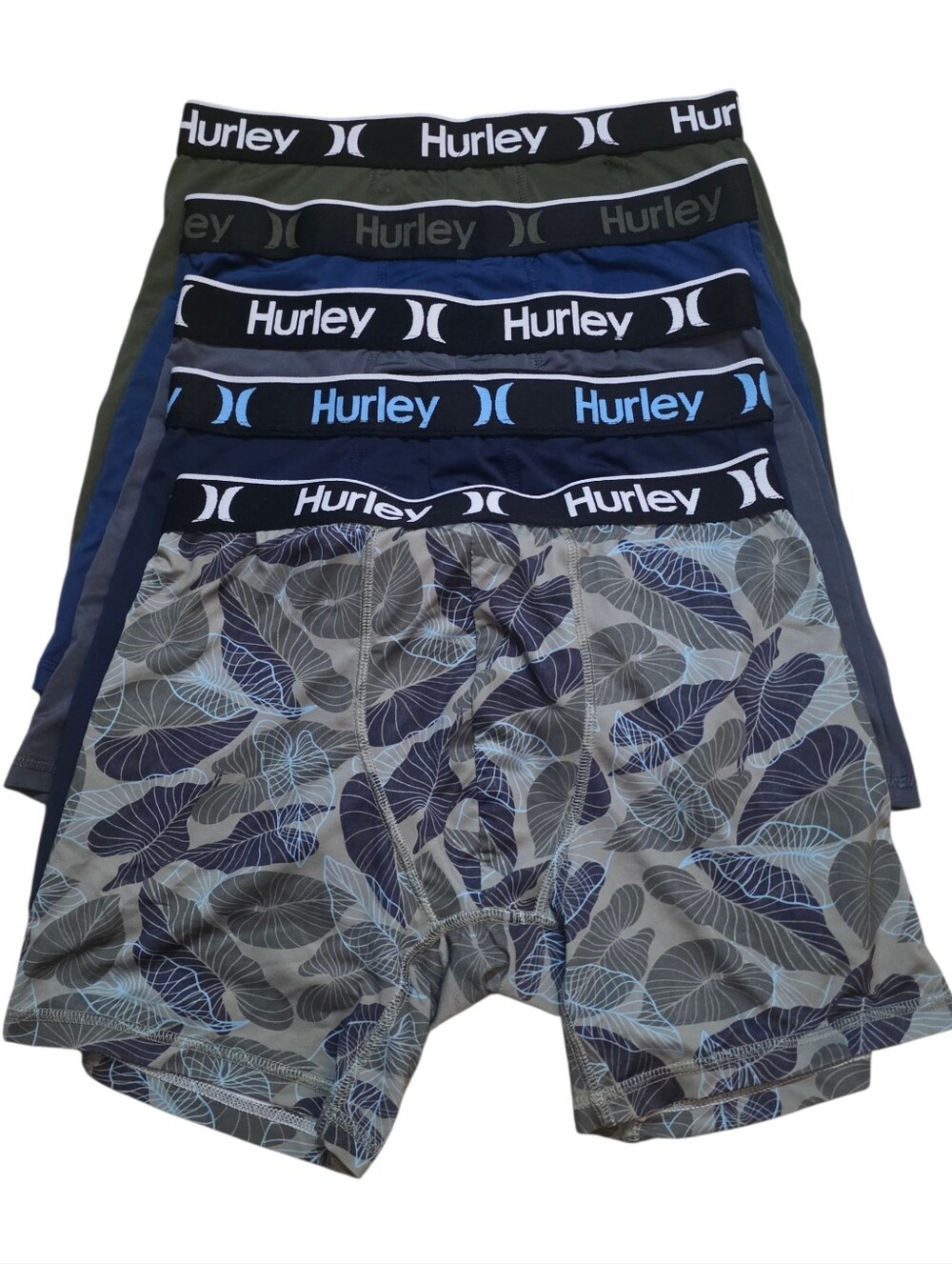 Hurley Boxer Briefs Pack Of 5 Polyester Size Medium